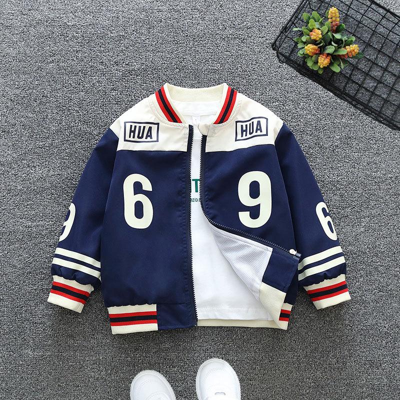 Kinderkleidung Jungen Frühjahrs- und Herbstjacken Babyjungen Frühjahr Jacken im Westernstil Freizeit-Sportjacken