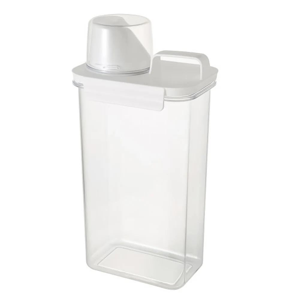 Spender Waschmittel Luftdichter Waschmittelspender Frischhaltebehälter Waschmittel-Organizer 1100ml 1800ml