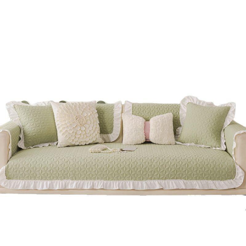 Sofa Cushion Universal In All Seasons New One-Piece Straight Row Fixed Non-Slip Seat Cushion Leather Sofa Cover Towel