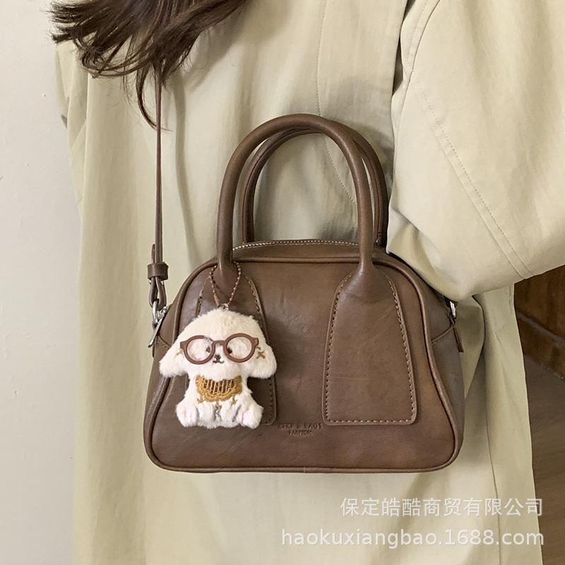 Handbag Bag Women's 2025 New Trendy Autumn and Winter Niche Light Luxury High-end Retro Shoulder Bag Crossbody Small Square Bag