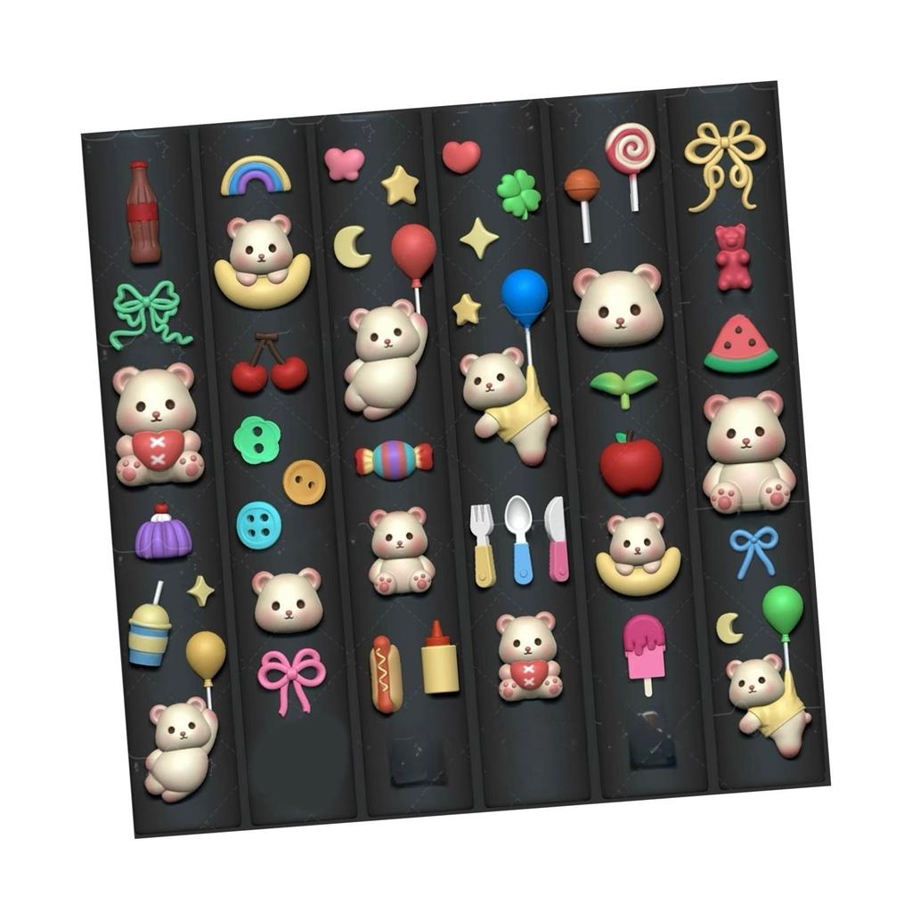 Multipurpose Art Moulds Animal Theme Nails Template Molds Silicone Texture for Beauticians and Nails Art Learners