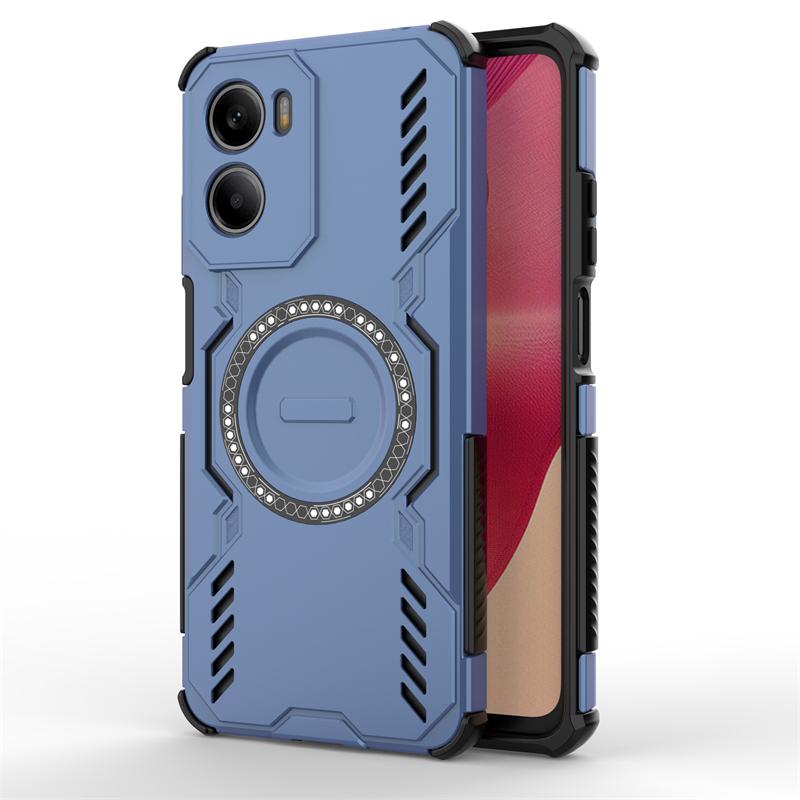 Für Motorola Moto E15 Hülle Für Moto E15 Stoßfest Magnetische Adsorption Kabelloses Laden Rückseite Für Moto E15 Hülle 6,67 Zoll