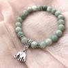 Lucky Natural Stone Beaded Bracelet Fashion Cute Elephant Unisex Bracelet Jewelry Bracelet