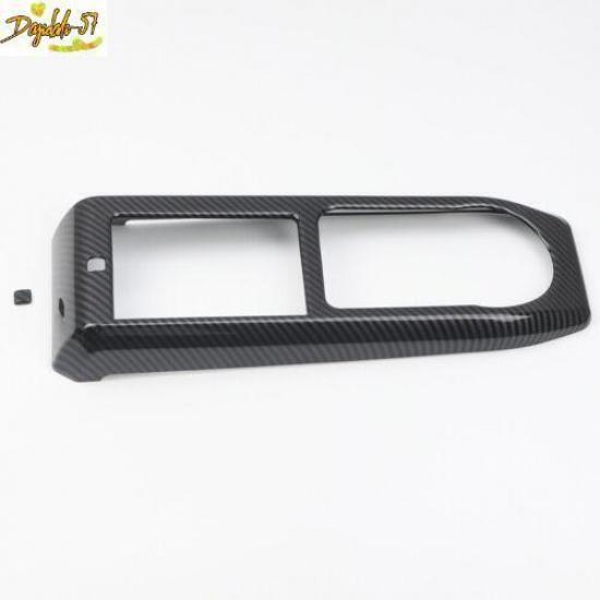 Carbon Fiber For Toyota Tacoma 2016- Printed Console Gear Panel Cover Trim