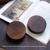 Handmade Tea Ceremony Round Incense Burner North American Black Walnut Solid Wood Incense Stick Agarwood Tray Holder