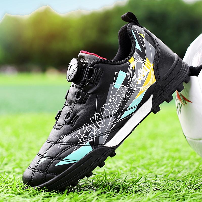 Kids Sneakers Children's Soccer Shoes Non-slip Boys Girls Football Boots Outdoor Ultralight Soccer Trainers Leather Futsal Shoes