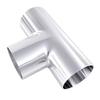 19/25/32/38/45/51/57mm TYPE T Joint Sanitary Pipe OD Butt Weld Tee 3 Way Connection Fittings Polishing 304 Stainless Steel