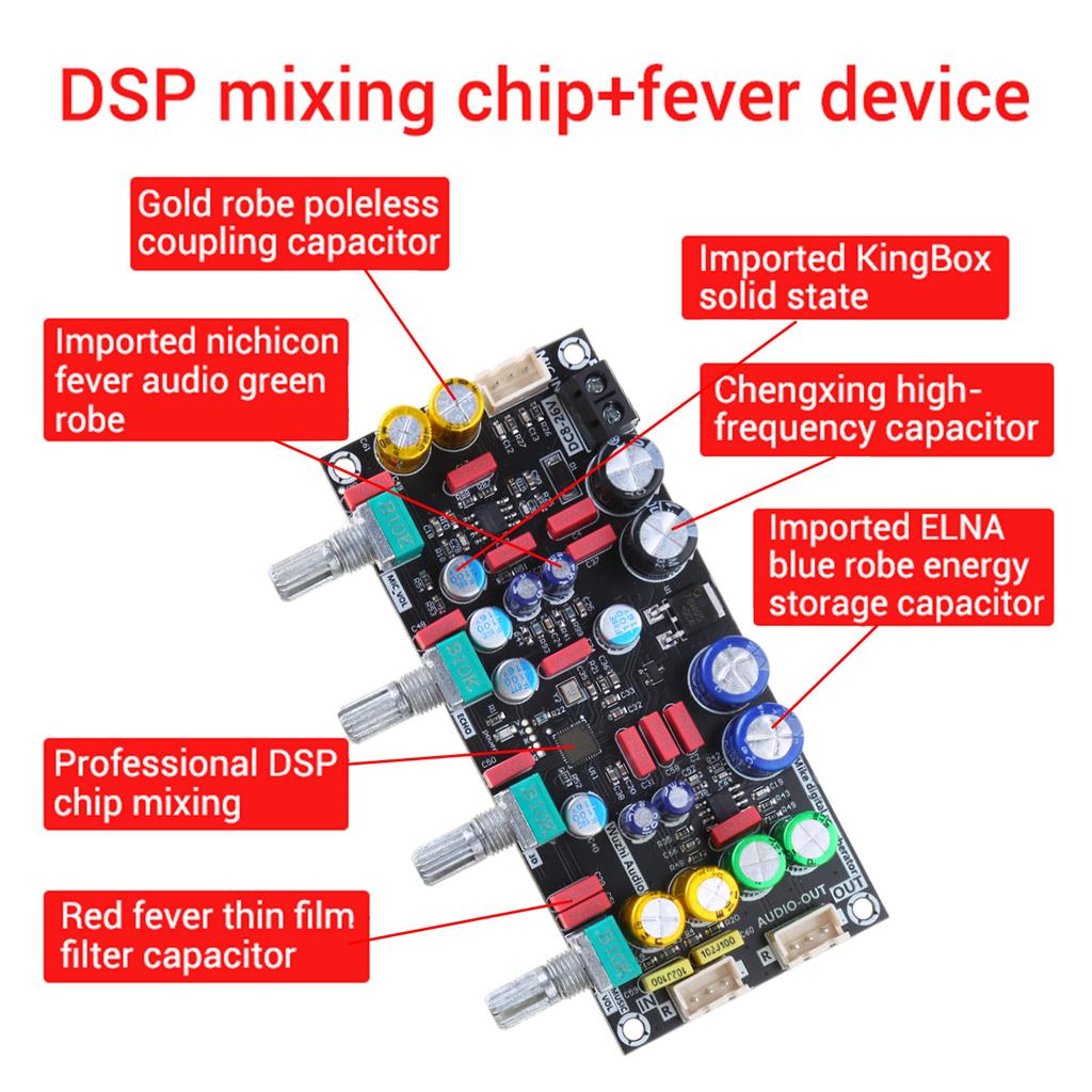 Microphone Amplifier Board Karaoke Reverberation Board ZK-AMP