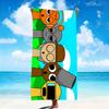 funny cute Game S-Sprunki I-Incredibox Towel Soft Beach Towels Quick Dry Pool Towel for Travel Gym bathing Spa Camp sport Gift