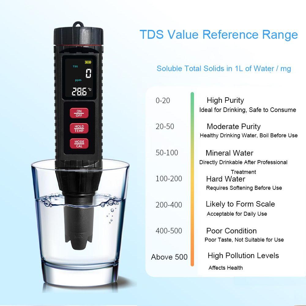 Multifunction Household Water Test Pen Waterproof PH Tester Digital PH Meter  Swimming Pools