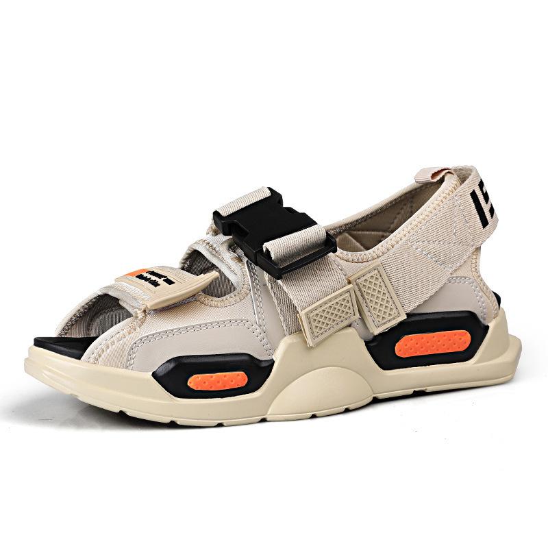 Summer New Ins Guochao High-top Cool Slippers Men's Casual Wear Heightened Thick Bottom Vietnam Daddy Rome Beach