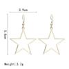 SUMENG New Fashion Handmade Simple Antique Hollow Star Pendant Drop Earrings for Women Vintage Jewelry Gifts Accessories