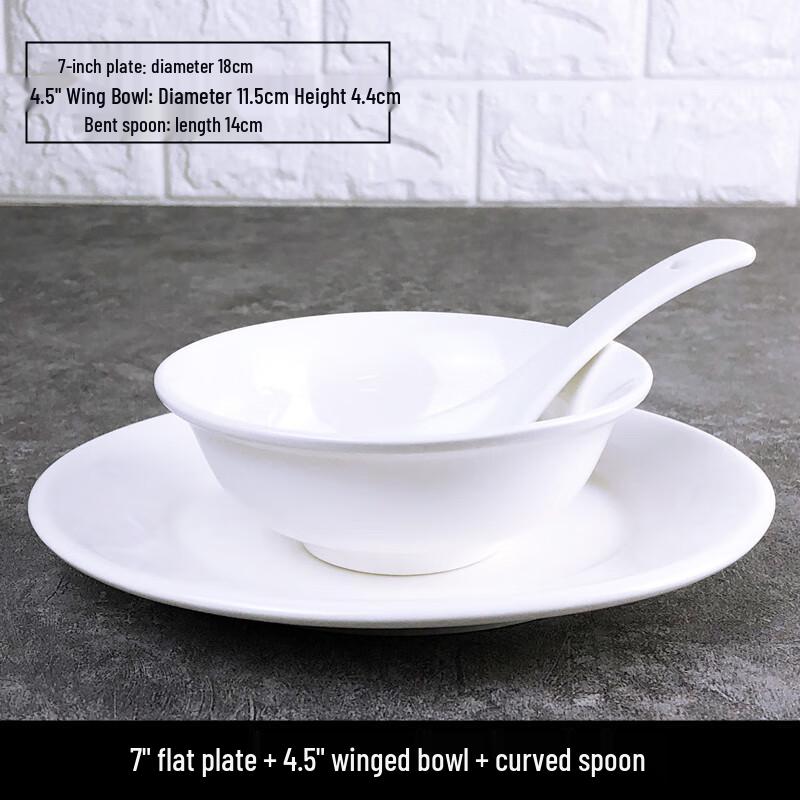 Pure White Ceramic Dinnerware Set
