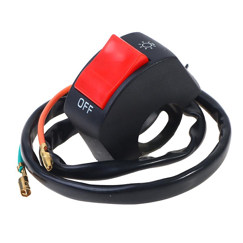 22mm EIN/AUS Motorrad Schalter Druckknopf 12V Taste Stecker Lenker Schalter für ATV Elektronische Fahrrad Roller motorrad