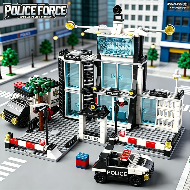 High-Quality Police Space facility High-Quality Building High-Quality Blocks Urban area High-Quality Building High-Quality Blocks High-Quality