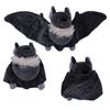 Bat Plush Toy Wings Can Be Unfolded and Folded Cute White Necked Bat Halloween Holiday Plush Toys Horror Party Atmosphere Toys