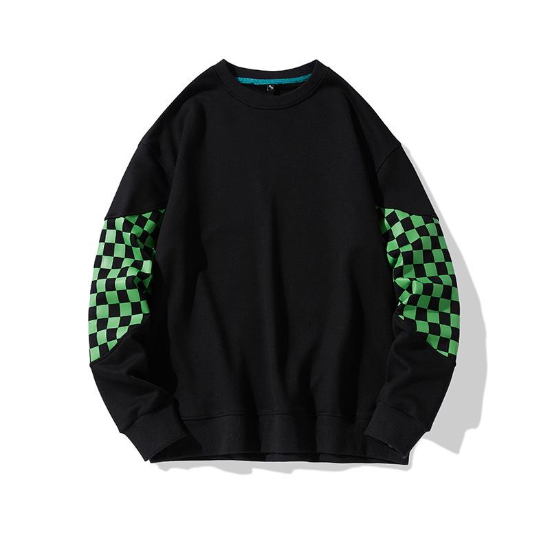 Herren Sweatshirt Frühling und Herbst Lässig Rundhals Pullover Herren Off-Shoulder Sweatshirt Geeignet für Sekundärentwicklung 320g