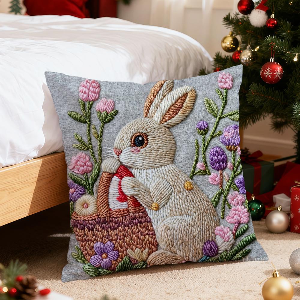 Christmas-Themed Texture Cushion Cover For Pillow Printing Sofa Decoration Home Car Room Coffee Shop Office Nordic Simplicity