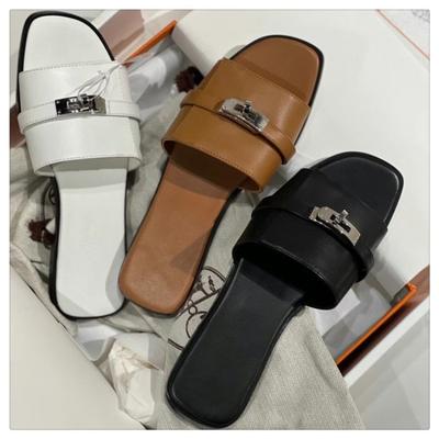 Slippers Casual Fretwork Heels String Bead Shoes Woman 2024 Pantofle Shale Female Beach Luxury Soft Flat New Sabot Fashion Slide