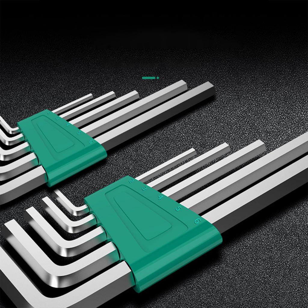 8 Rust Resistant Hex Wrench Set Hexagon Spanner Hand Tools Compatible for Bicycles Motorcycles Vehicles Furniture