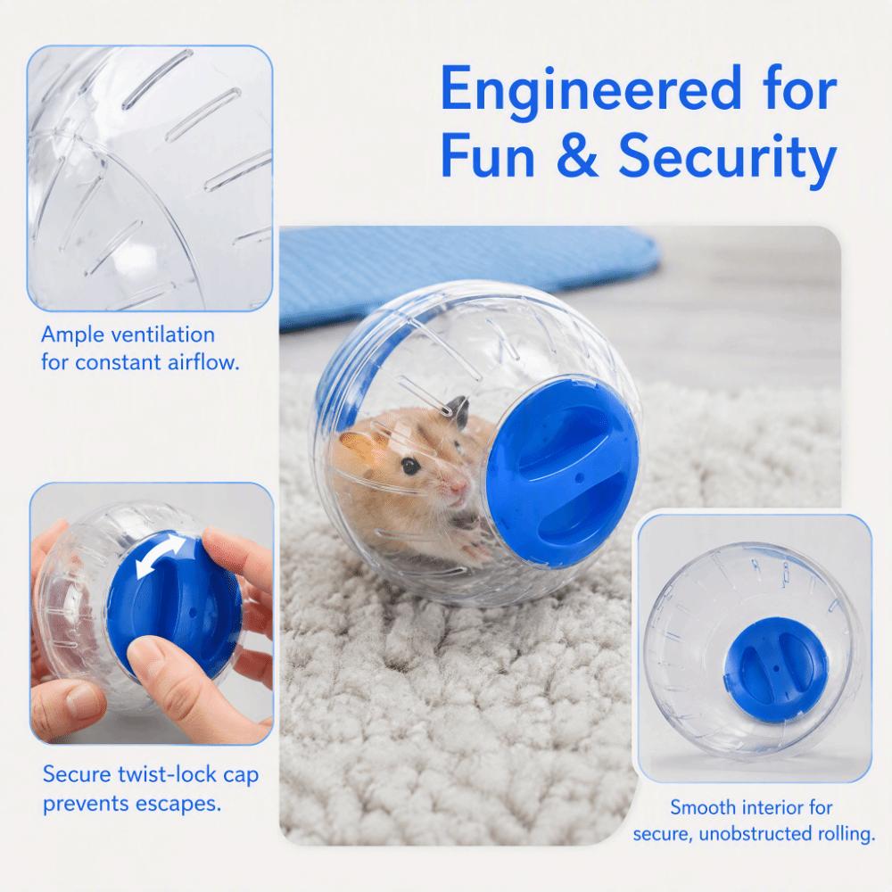 Plastic Hamster Exercise Ball 12cm Diameter Small Pet Training Toy  Out-of-Cage Activity