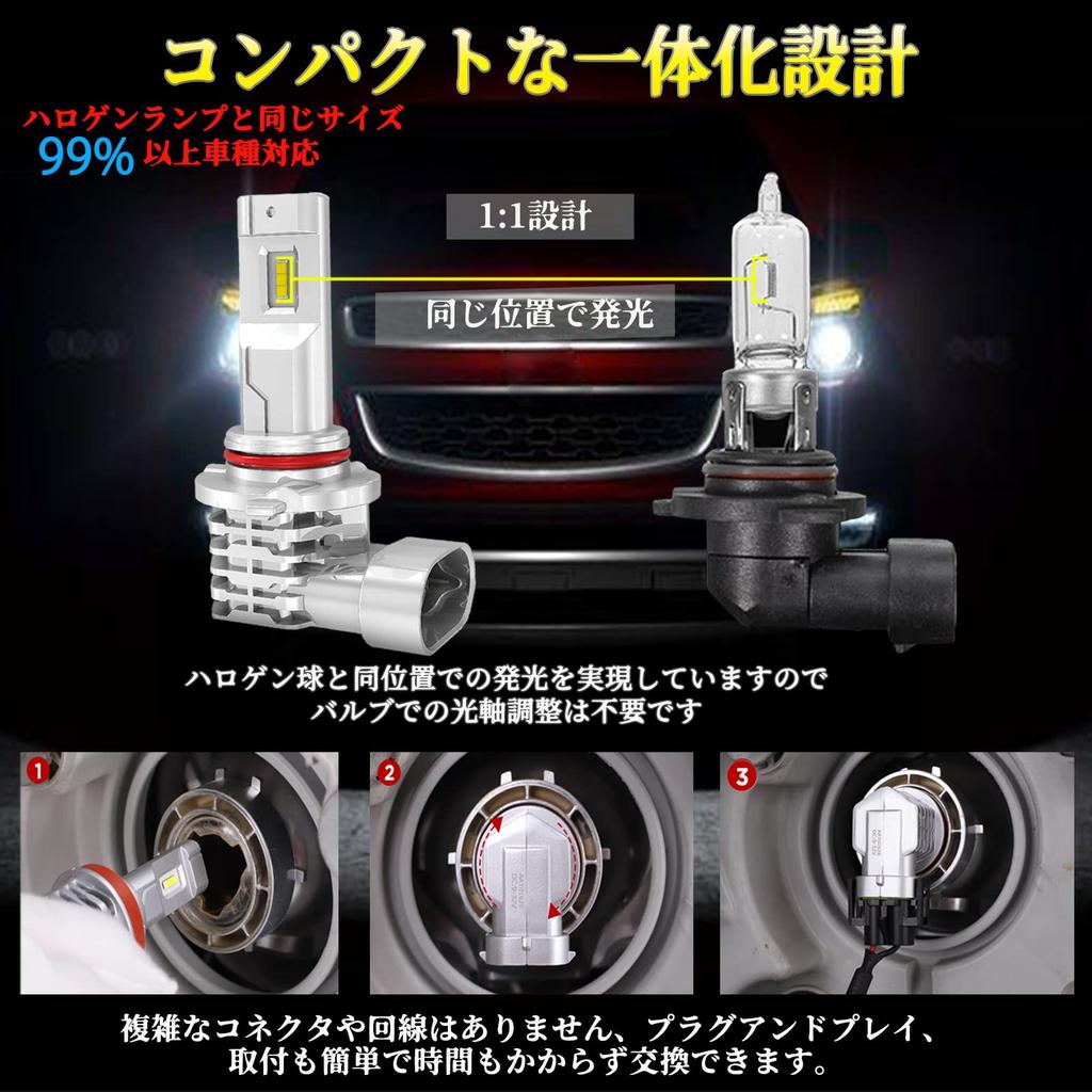 LTONXEN HB3 LED High Beam Car Headlight, Integrated Type, 9005 HB3 LED Bulb, CREE