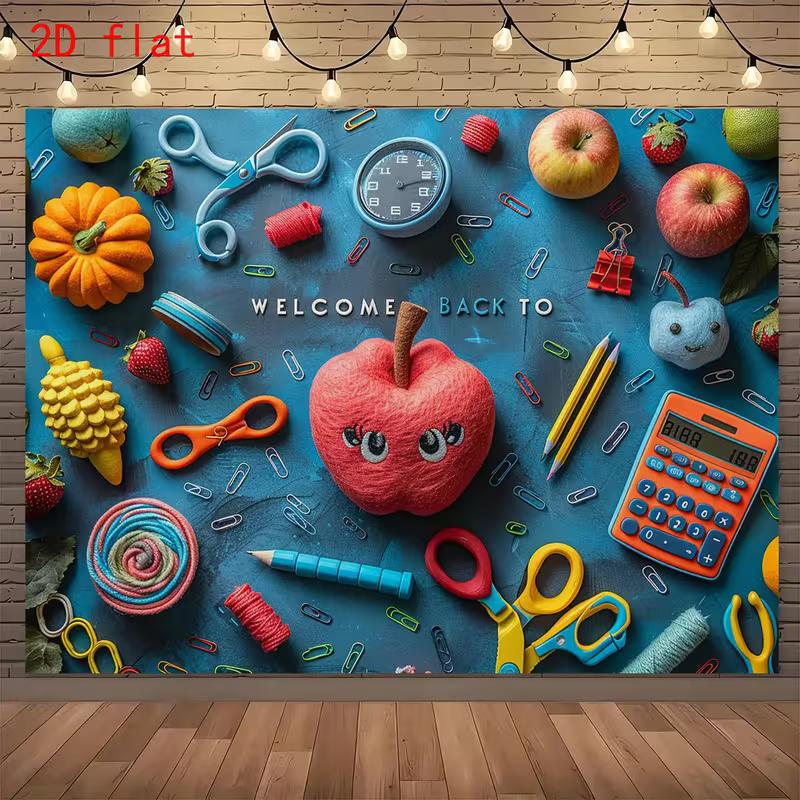 2D School Banner, Back to School Party & Live Background