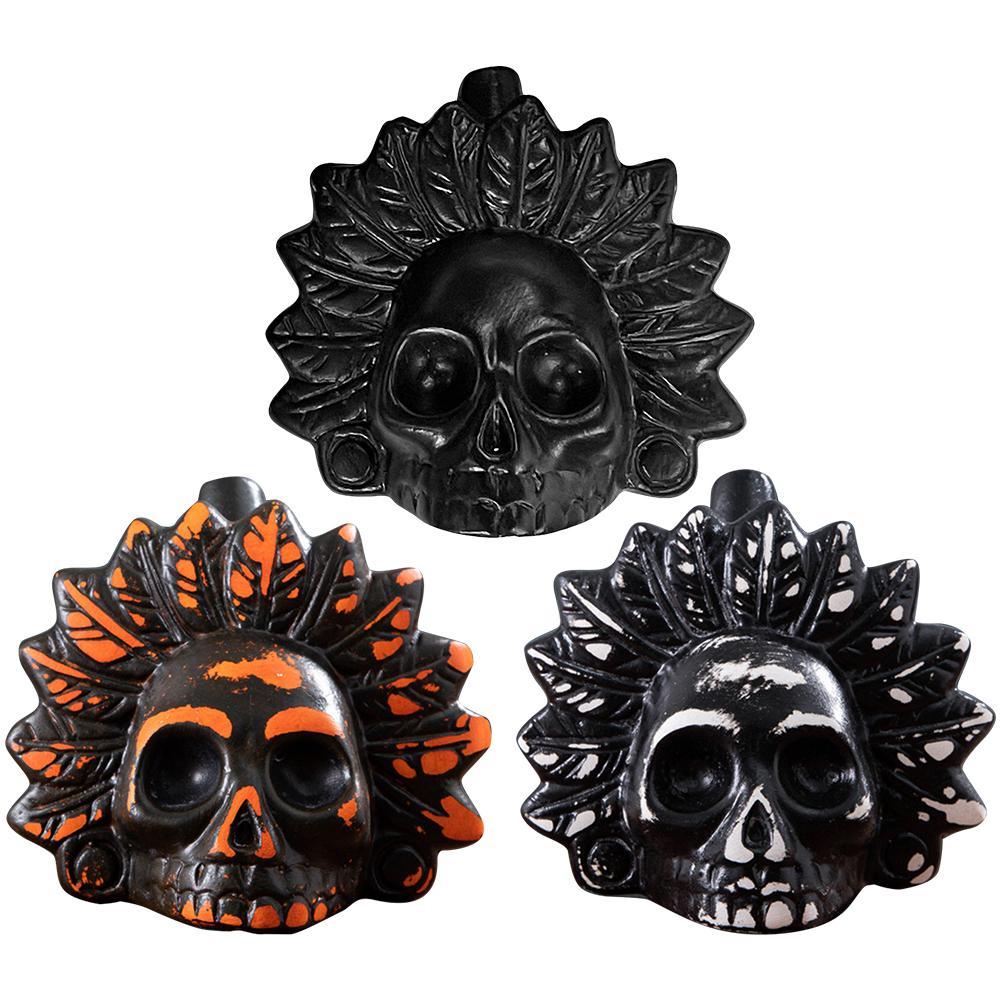 Authentic Aztec Whistle Loud Spooky Aztec Death Whistle Loud Screaming Aztec War Whistle Prank Props Halloween Decoration