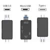 6 In 1 Type C Micro Usb Portable Sd Memory Card Reader High-Speed Transmission Adapter For Pc & Laptop
