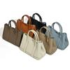 2026 Bolso de Jardín de Piel de Vaca de Primera Capa Gran Capacidad Bolso de Cuero Genuino para Mujer Moda de Nicho Versátil Bolso de Mano para el Trabajo