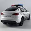 1:24 Model Y Policie Slitina Tlakově litý Model Auta Zvuk & Světlo Pull Back Vysoká Simulace Ozdoba Vnitřní Stolní Dekorace Hobby Chlapec