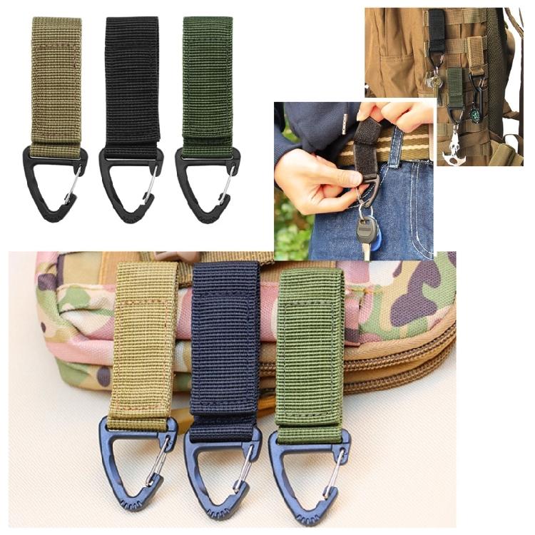 Tactic Belt Key Keyring Keychains Belt Clip Webbing Hangings Buckle Keychains