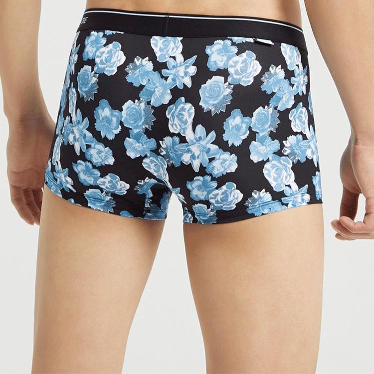 Calvin Klein Logo Leichte Atmungsaktive Figurbetonte Boxershorts Herren Unterwäsche Blau NB2225-4ZU