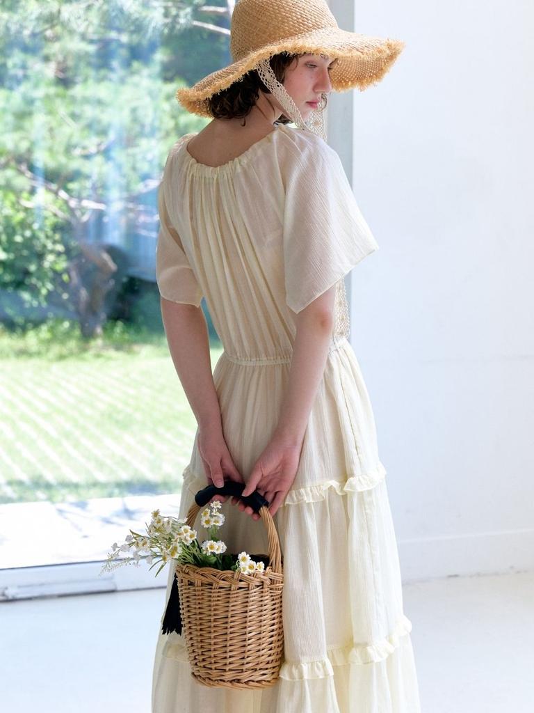 Fabric Seoul Picnic Cancan Maxi Dress