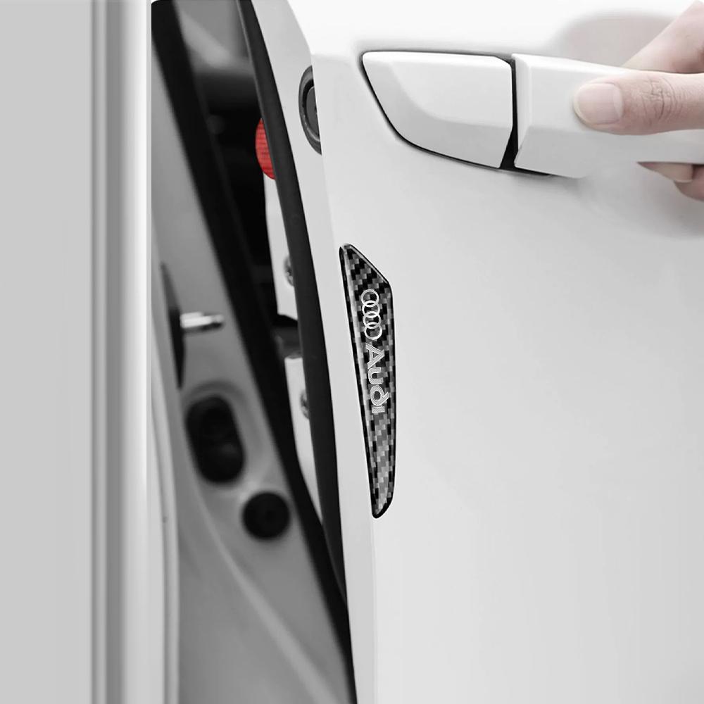 2026 4Pcs Car Door Edge Anti-collision Strip Decal Protector Sticker Exterior Accessories Auto Styling For AUDI Sline A3 A4 A5 A6 A7