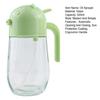 Glass Oil Sprayer And Pourer with Auto-Open Lid 520ml Oil Dispenser for Cooking Baking Air Fryer Ergonomic Handle Dishwasher Safe Kitchen Essential