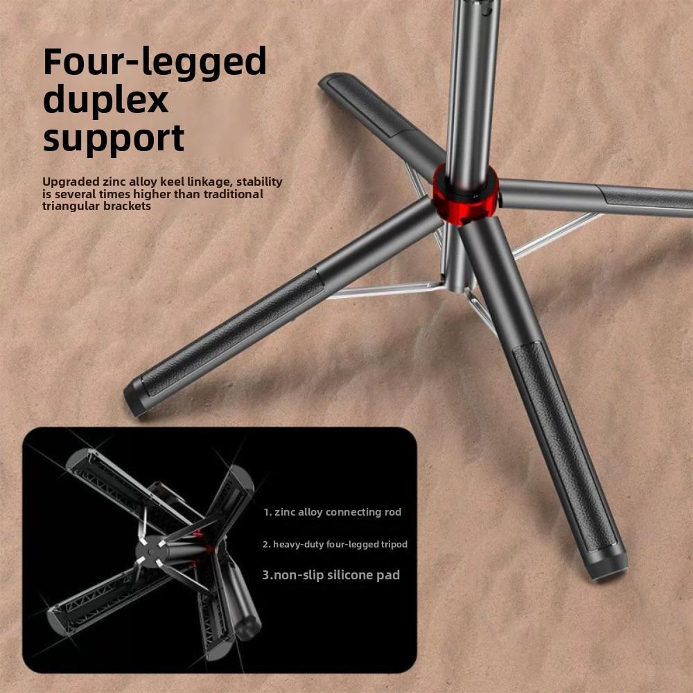 1.8m Bluetooth Selfie Stick Four Legged Selfie Stick Stand Telescopic Selfie Stick Travel