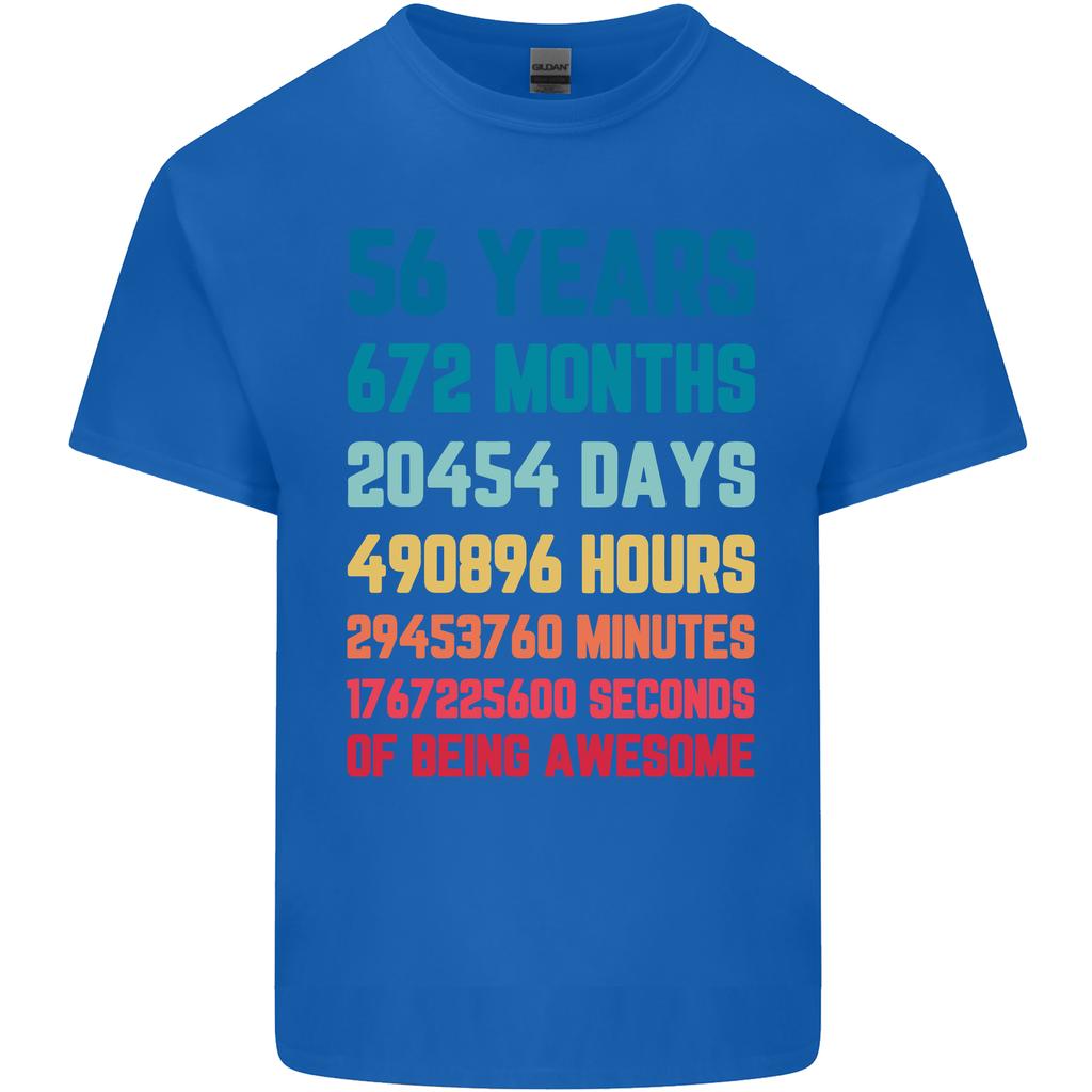 56th Birthday 56 Year Old Unisexs Light Cotton TShirt
