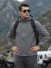 Men's Windproof Waterproof Outdoor Stand Collar Jacket - Solid Color, Loose Fit for Spring and Autumn