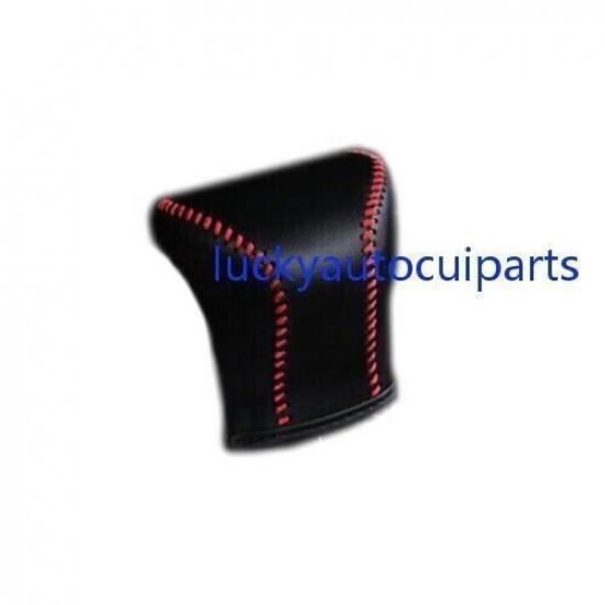Fit For Lexus LX570 2016-2021 Black Leather Console Gear Shift Knob Cover 1PCS