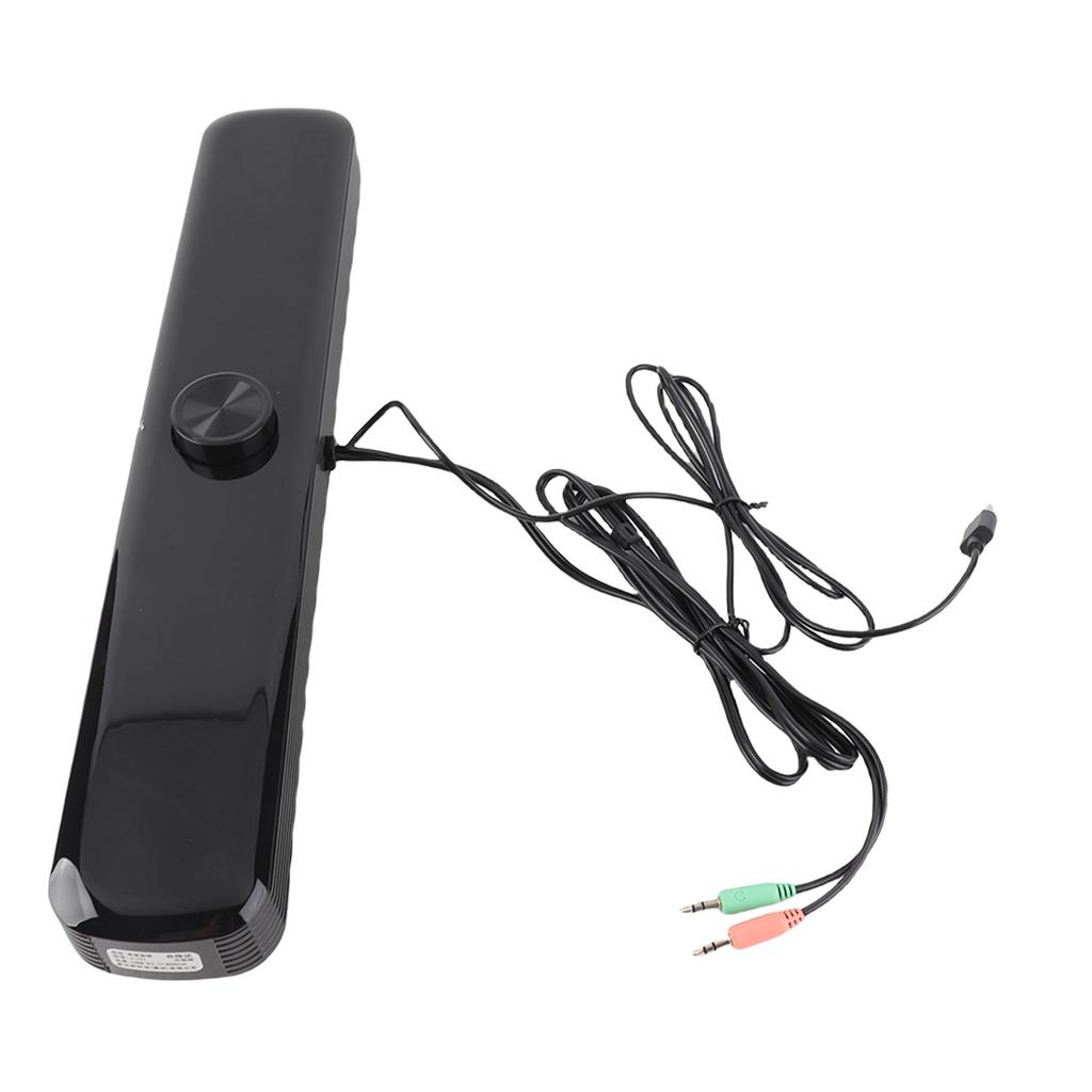SADA V-101 Multimedia Table Strip Speaker for Computer PC Mobile Phone with Dual-speaker(Black )