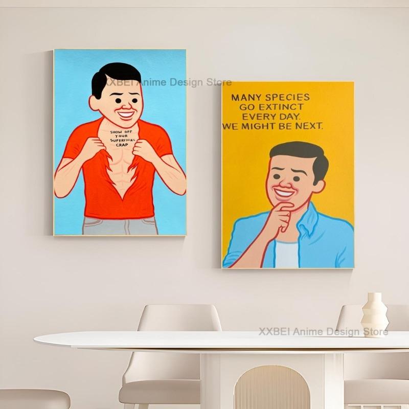 1ks Moderní Joan Cornella Humor Citáty Plakát Samolepka Ložnice Pracovna Nástěnné Umění Závěsný Obraz Dekorace Vysoce Kvalitní Tištěný Materiál