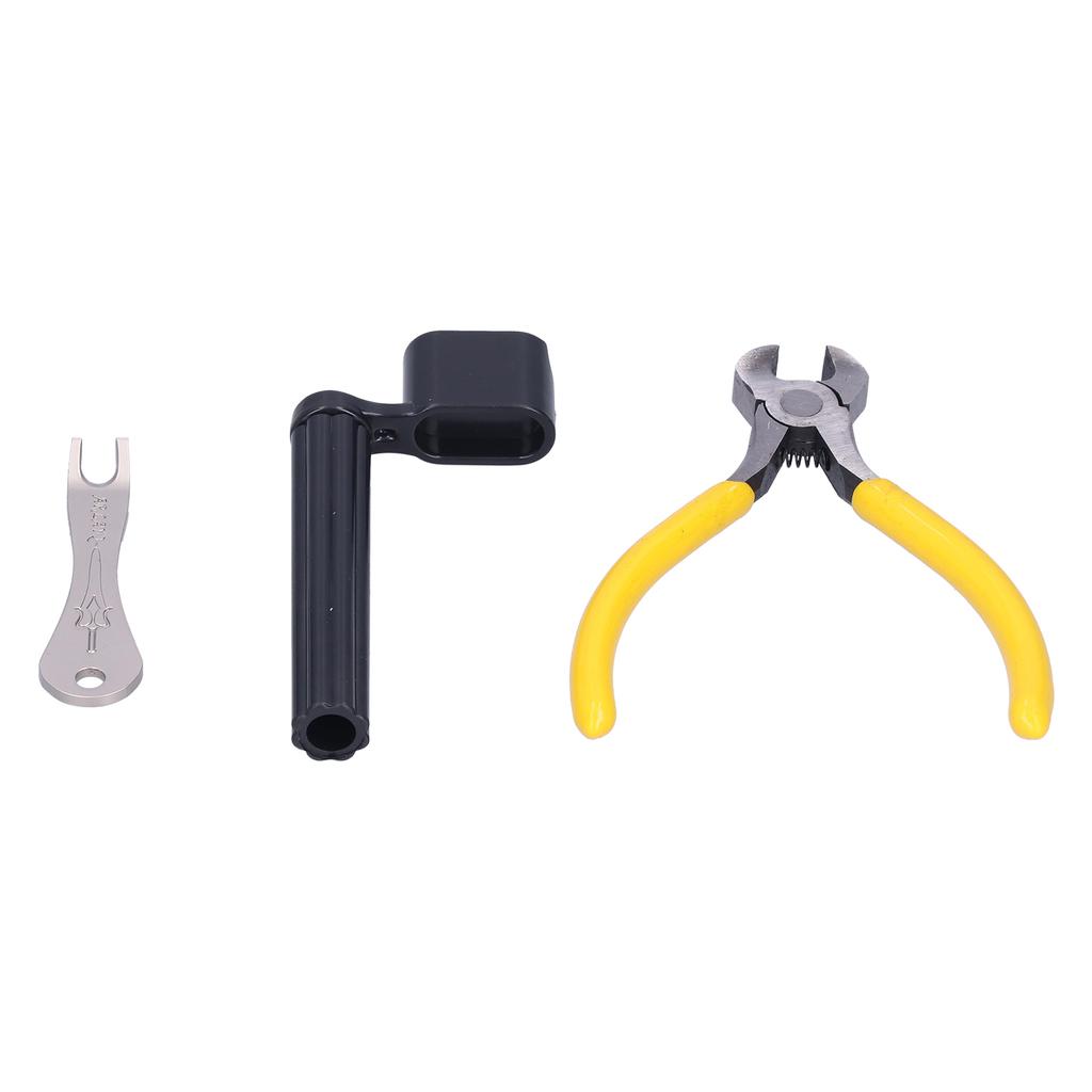 Gitarrenwartungswerkzeugset ABS Edelstahl Seitenschneider Stiftzieher Wickler