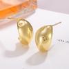 925 Sterling Silver French Vintage Watedrop Crystal Hoop Earrings For Women Korean Wedding Party Jewelry Gift Female Pendientes