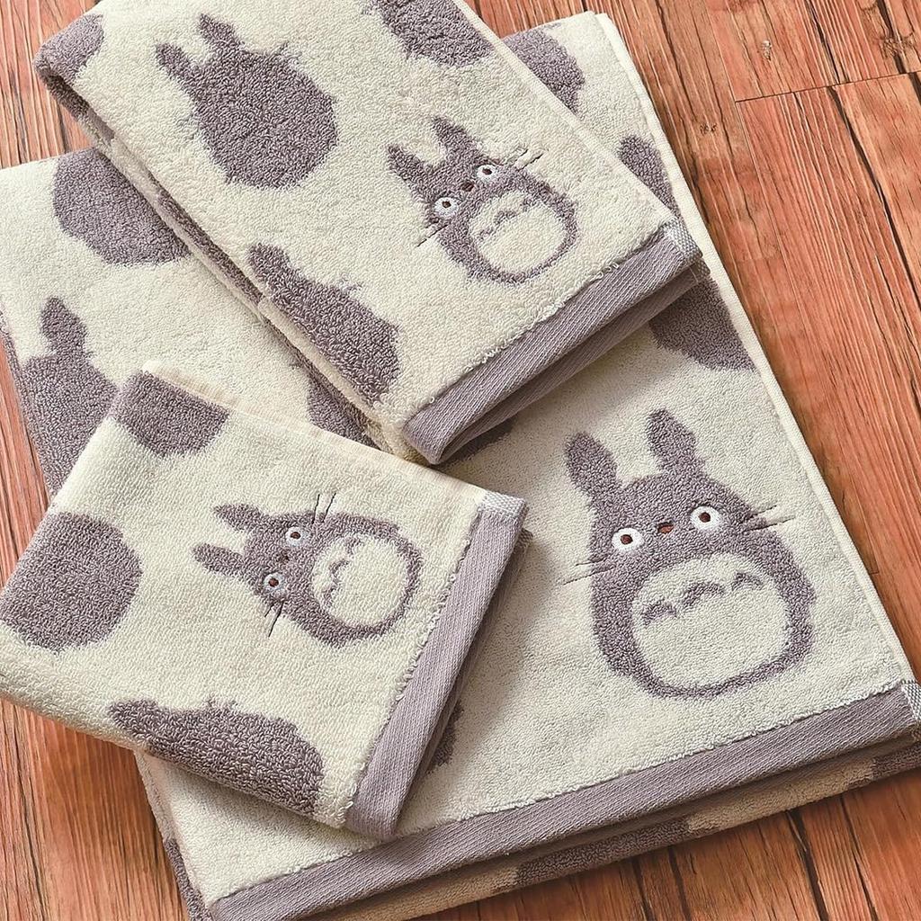 Marushin Face Ghibli My Neighbor Totoro Thick Made In Large Totoro 1005004800 Towel, Character, Cotton, Portugal, Silhouette,