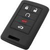 Silicone Key Fob Cover Fit for Cadillac ATS CTS DTS Escalade Escalade ESV SRX STS XTS Corvette Smart 5 Buttons Key Fob | Car Accessories | Remote Key