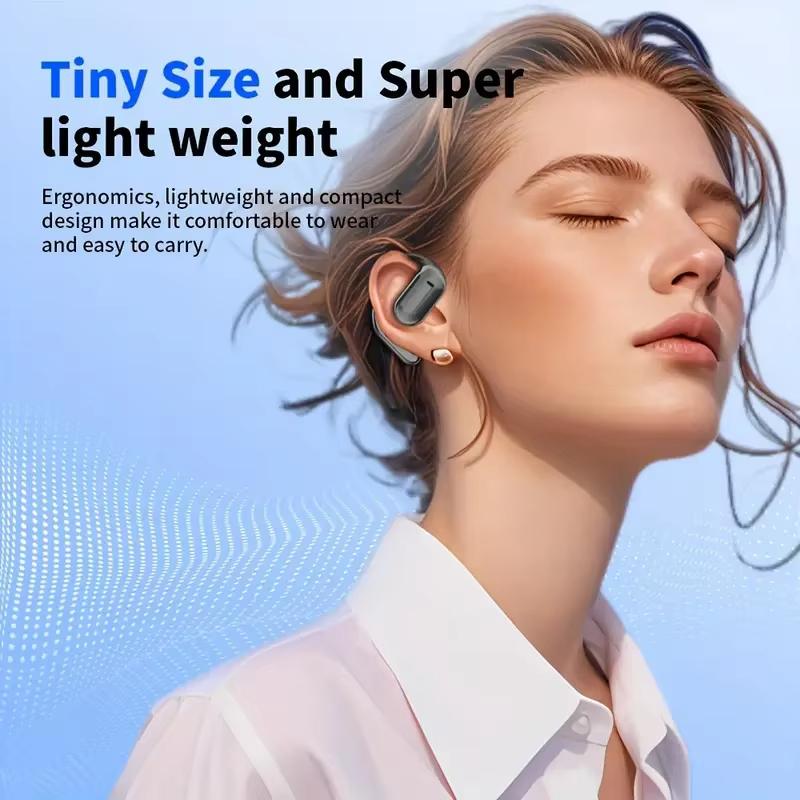 Cuffie Q16Pro V5.4 Bluetooth Auricolari Wireless Sportivi Cancellazione del Rumore Impermeabili Ganci per l'orecchio Auricolare Schermo Touch Intelligente