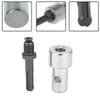 4 PCS Carbon Steel Drill Bit Adapter 2 Pits 2 Slots Auger Adapter Chuck Earth Auger Adapter  Garage