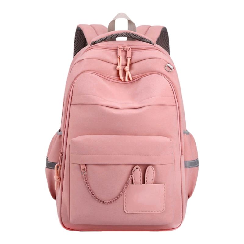Korean Styles Backpack Lovely Rabbits Print Backpack Student School Backpack Large Capacity Backpack Girls School Bag