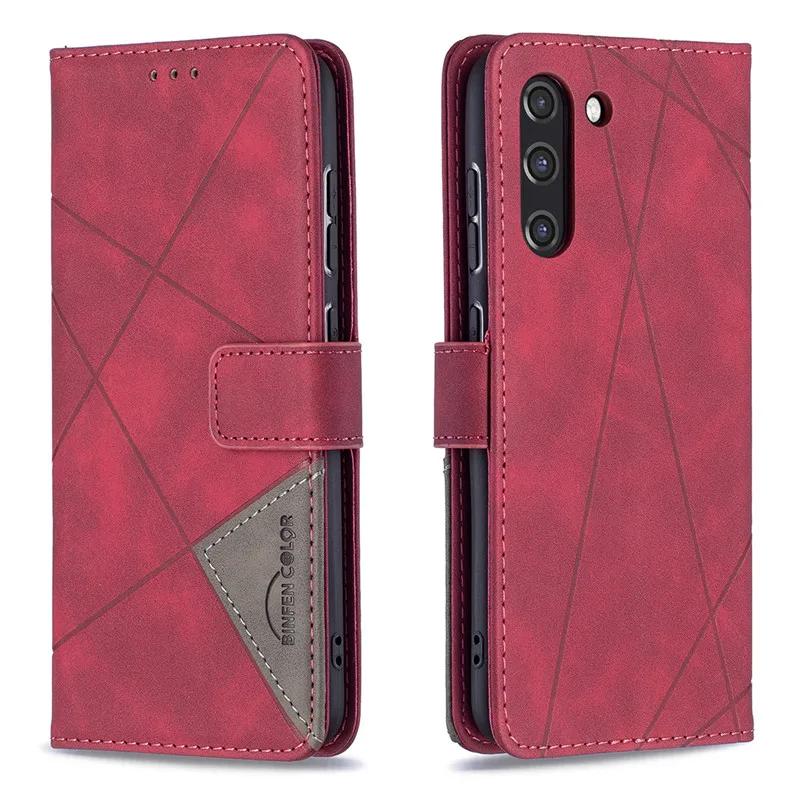 Wallet Flip Case On For Samsung Galaxy S21 FE Classic Phone Leather Cases For S21+ Ultra Plus S21Plus 5G Card Slot Back Cover